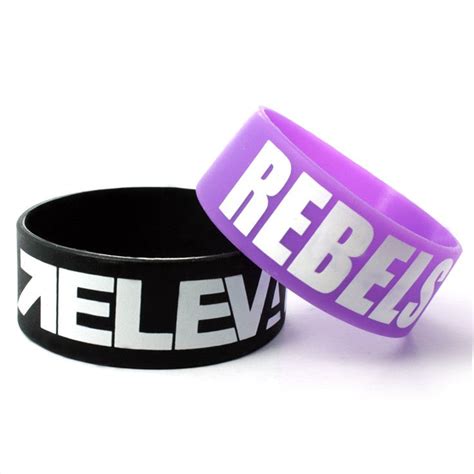 Wide Silicone Wristbands Adband