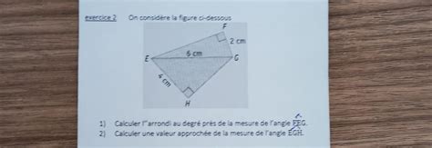 Exercice On Consid Re La Figure Ci Dessous F E Cm Cm Cm G H