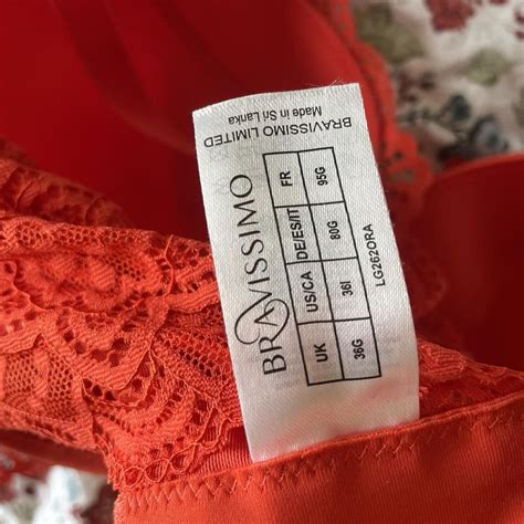 Gorgeous Red Orange Bravissimo Lingerie Set Thong Depop