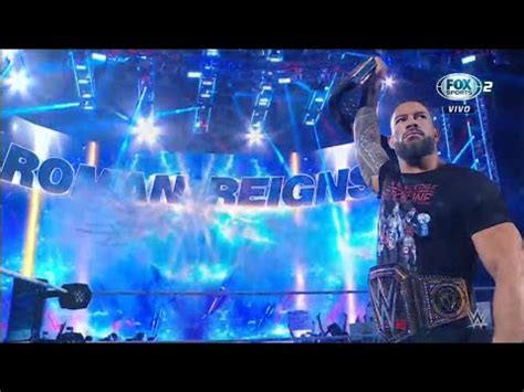 Entrada Roman Reigns El Jefe Tribal Campe N Universal Wwe Wwe