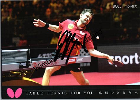 Original Autogramm Timo Boll Tischtennis Autogramm Autograph