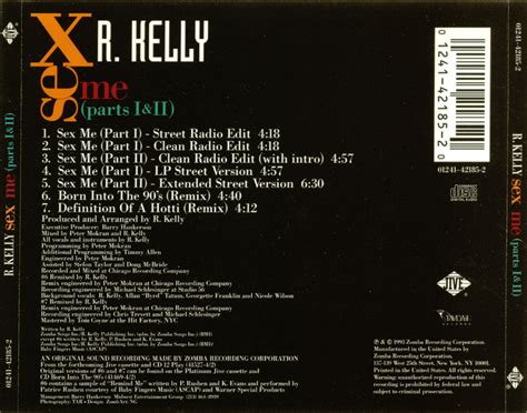 Promo Import Retail CD Singles Albums R Kelly Sex Me Parts I II CD Single 1993