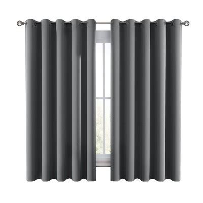 short drop window blackout curtains thermal grommet curtains