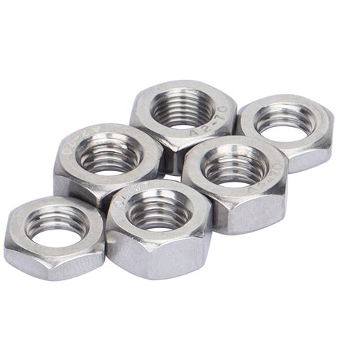 304 Stainless Steel Hexagonal Screw Cap Anti Tooth Locking Nut Large