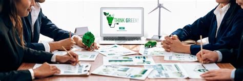 Premium Photo | Business people in green corporate company planning ...