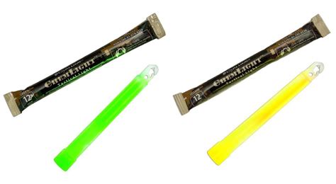 6 British Army Cyalume Glow Sticks X 10 Army Shop