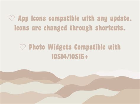 Nude Neutral App Icon Pack Ios Ios Warm Beige Etsy