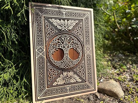 Celtic Sacred Tree Of Life Yggdrasill World Tree Ultra Detailed Frame