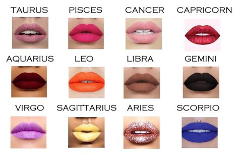 Lipstick Colors | Zodiac signs pisces, Zodiac sign fashion, Zodiac signs