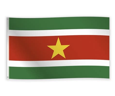 Vlag Suriname 90x150centimeter Ooms Feestwinkel