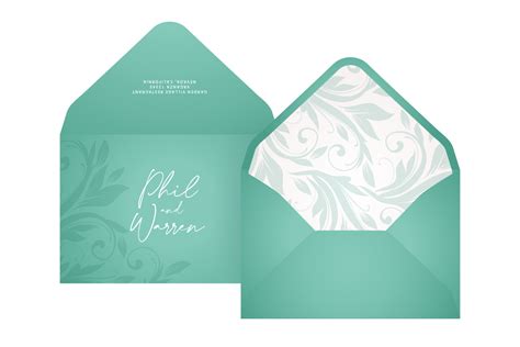 Wedding Invitation Card Envelope Set Graphic by Djoe N Reiz · Creative ...