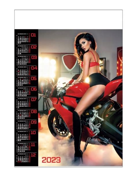 Dziewczyna Cigacz Moto Hot Girl B Kalendarz Oficjalne Archiwum Allegro