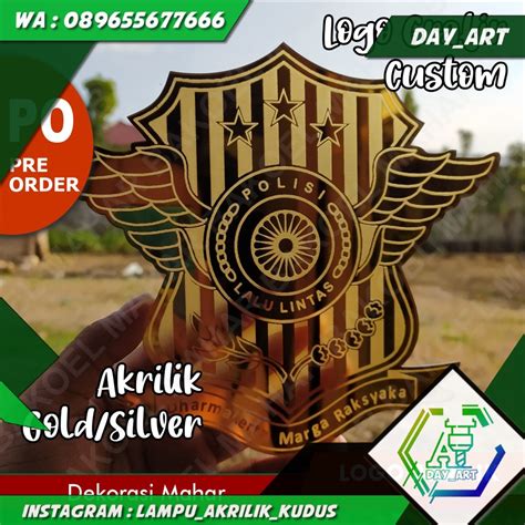 Jual LOGO INSTANSI LOGO CUSTOM BAHAN AKRILIK MIRROR Shopee Indonesia