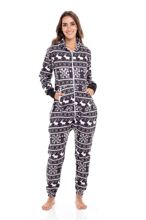 Women's Jumpsuit Unisex Sleepwear Ladies One Piece Non Footed Pajamas