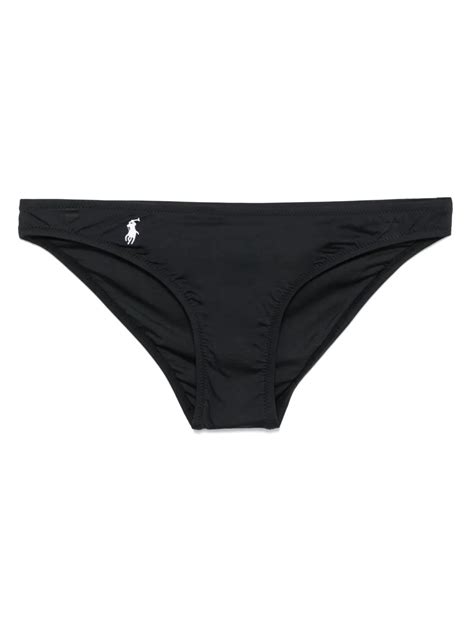 Polo Ralph Lauren Logol Print Bikini Briefs Black Farfetch Uk
