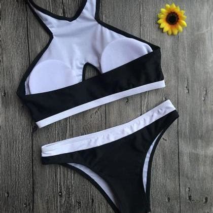 Black Sexy Hot Style Two Pieces Swimwear On Luulla