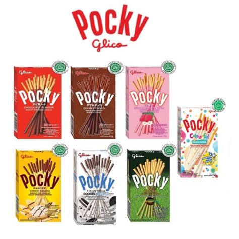 Jual Glico Pocky Stick 47gr Biskuit Stick Berbalut Krim Rasa