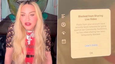Madonna Gets Blocked From Going Live On Instagram After Sharing Nude