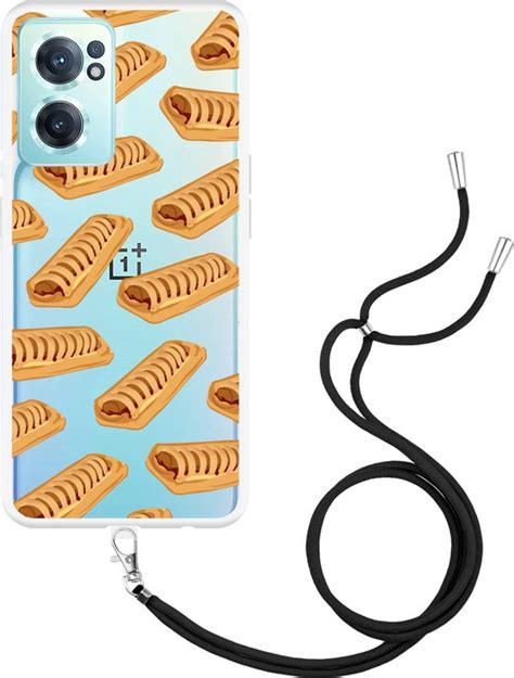 OnePlus Nord CE2 Hoesje Met Koord Frikandelbroodjes Designed By Cazy