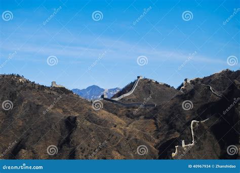 The Great Wall Stock Photo Image Of Wall Roof Magnificent 40967934