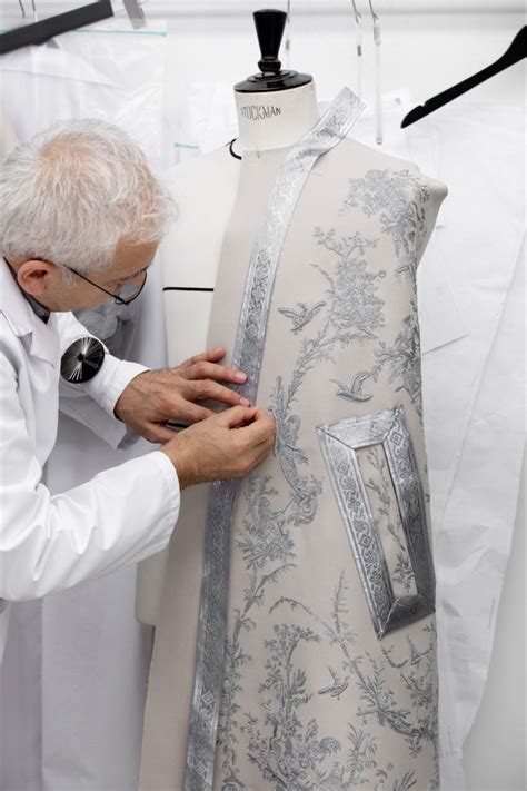 Silver Embroidered Cape Savoir Faire In 2024 Dior Atelier Christian