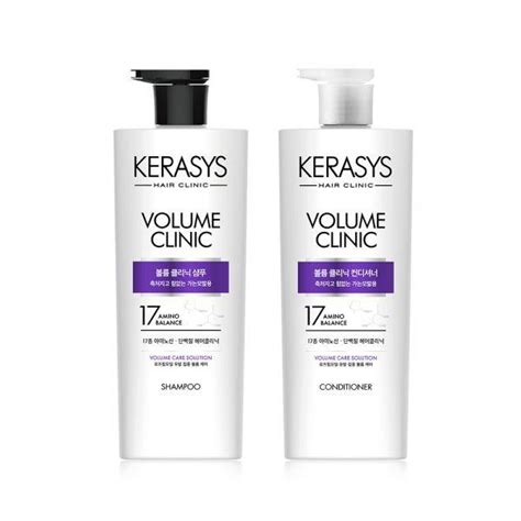 Kerasys Volume Clinic Shampoo, Conditioner 750 ml | Shopee Philippines