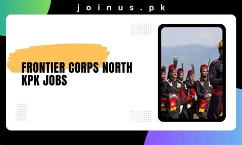 Frontier Corps North Kpk Jobs Apply Now