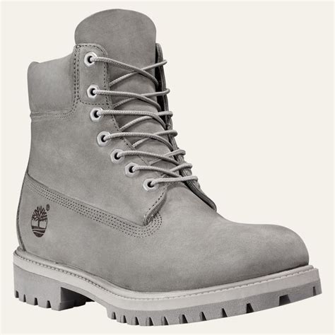 Timberland Mens 6 Inch Premium Waterproof Boots Mens Grey