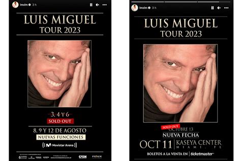 El Sol Abre Nuevas Fechas Para Luis Miguel Tour 2023 Aristegui