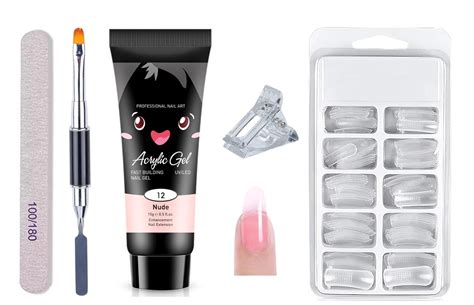 Poly Nail Gel Extension Kit For Nail Art Kit Nail Extension Set Nude Set Of Amazon In