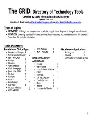 Office Directory Template | pdfFiller
