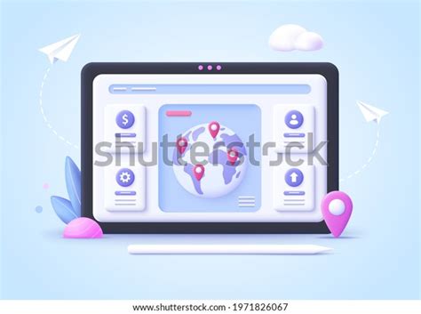 Concept International Business World Business Network Stock Vector
