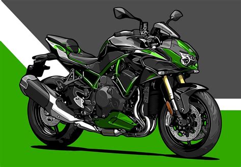 Naked Bike Four Cylinder Vector Vector Art At Vecteezy
