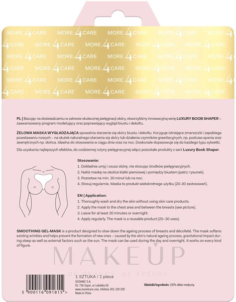 More Care Luxury Boob Shaper Smoothing Gel Mask Smoothing Gel Mask Makeup