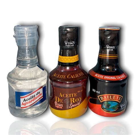 Aceite Caliente Saborizado A Licor Para Oral Sex Eros Sex Shop