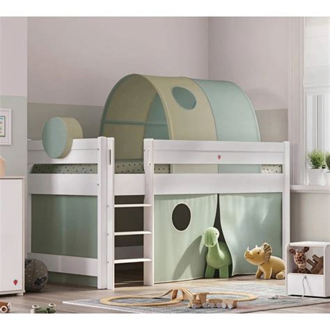 Туннельная палатка для средней высокой кровати (мята), Коллекция Montes