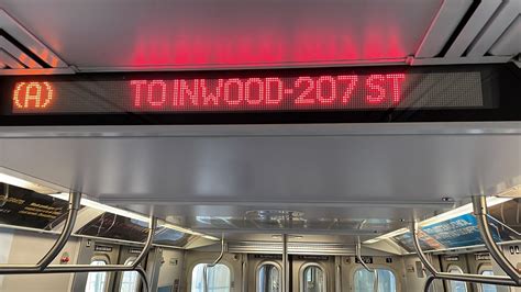 IND 8 Av Express R179 A Train Far Rockaway Mott Av To Inwood 207 St