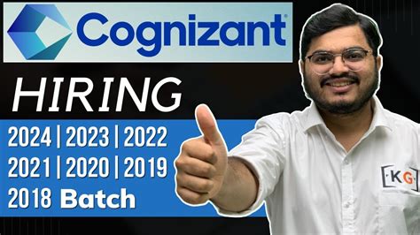 COGNIZANT Hiring 2024 2023 2022 2021 2020 2019 2018 Batch