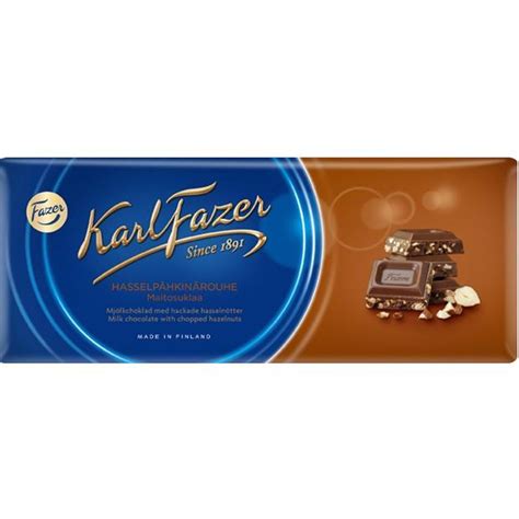 [Karl Fazer][200g Bar][Milk Chocolate with Chopped Hazelnuts] – World Snack