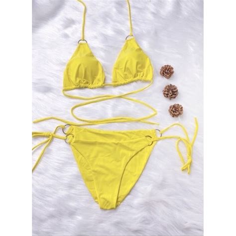 Bikini bassi đồ bơi nữ hai mảnh phối khoen cực xinh nhiều màu Shopee Việt Nam