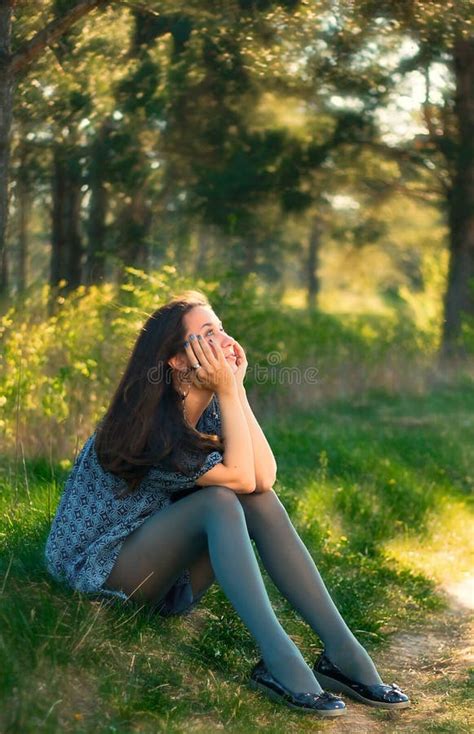 Girl Dreaming Stock Image Image Of Beautiful Lush Serene 9253693