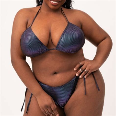 Plus Size Bikini Sexy Swimsuit Large Sizes Swimwear Strings Mini Bikinis Brazilian Plus Size