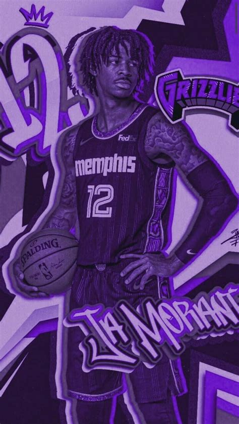 Download Ja Morant Memphis Grizzlies Artwork Wallpaper | Wallpapers.com