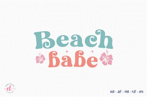 Beach Babe Retro Summer SVG By CraftLabSVG TheHungryJPEG