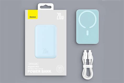 مشخصات و قیمت پاور بانک باسئوس Magnetic Mini با ظرفیت 10000 میلی‌آمپر ...