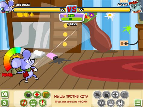 МЫШЬ ПРОТИВ КОТА — играть онлайн бесплатно