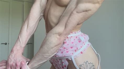 Love Heart Sexy Lingerie Sexy Strip Nude Muscle Tease EmJess Goddess Clips4sale