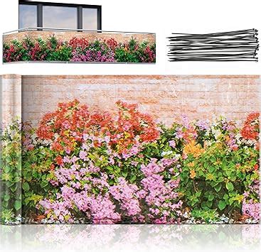 Amazon De Maximex Balkon Sichtschutz Mauerblumen M Praktischer