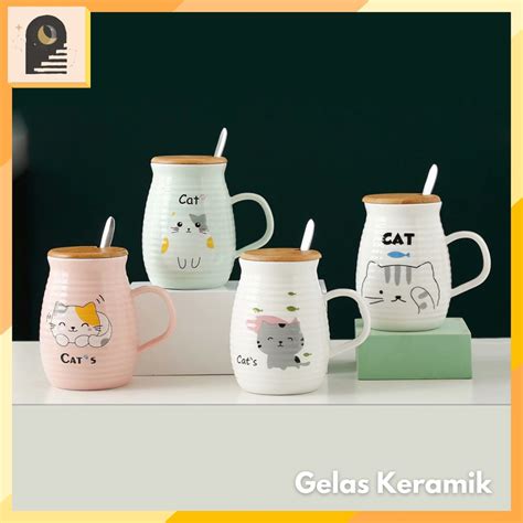 Jual Either Id Gelas Cangkir Keramik Aesthetic Style Cantik Nordic Kopi