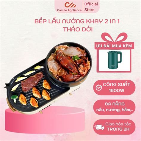 Detachable Electric Hot Pot In Integrated Multi Function Stove Hot Pot Grill Boiling